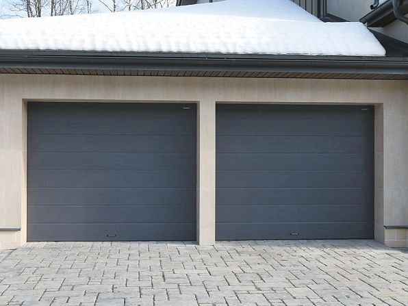 Секционные ворота 3300х2650 мм антрацитовые DoorHan RSD02, saratov.doorhan.ru